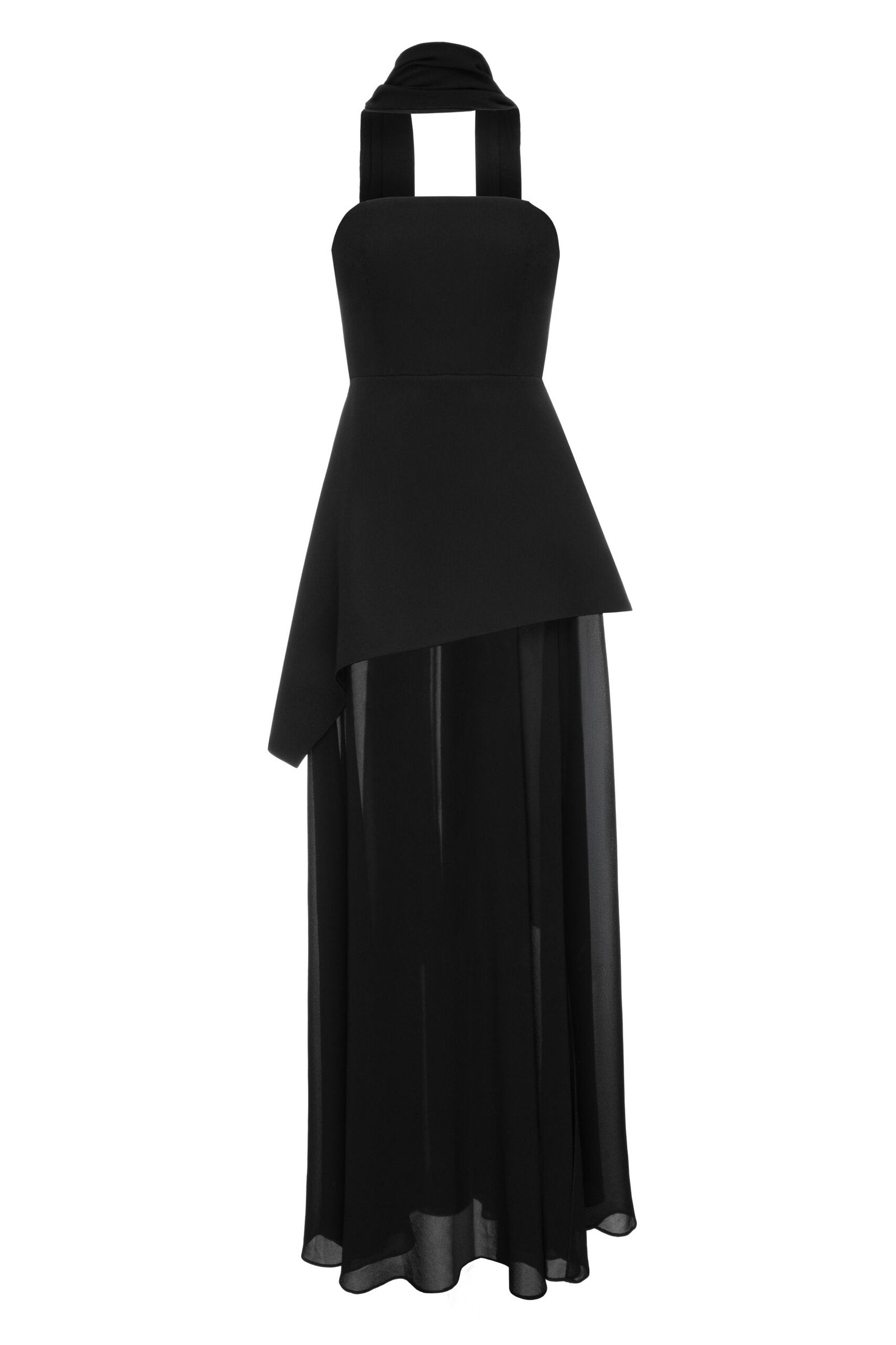 Monaco Black Dress with Scarf MATTERS Monaco Black Dress with Scarf MATTERS