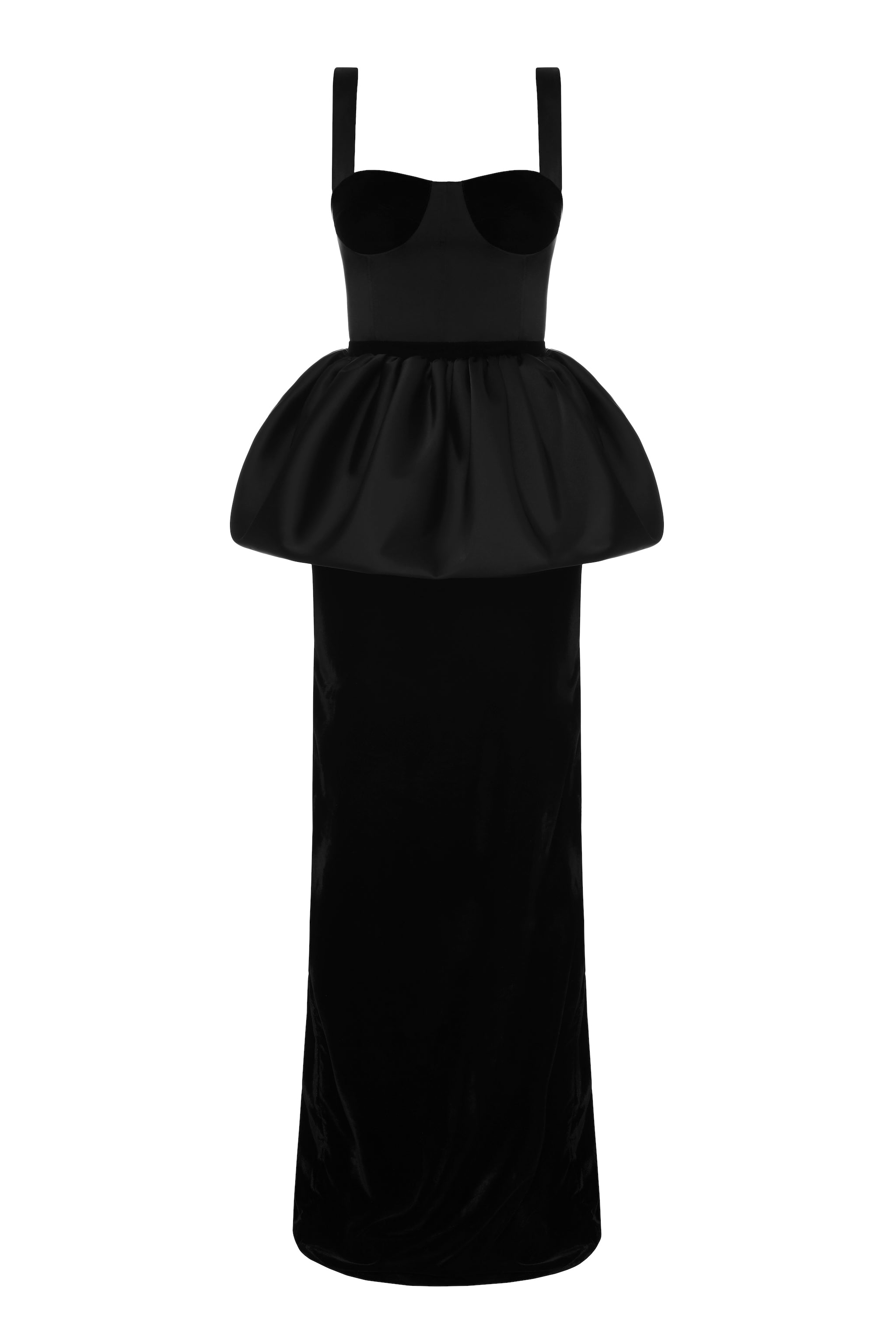 Audrey Black Dress by Matters | Elegant Floor-Length Evening Gown L