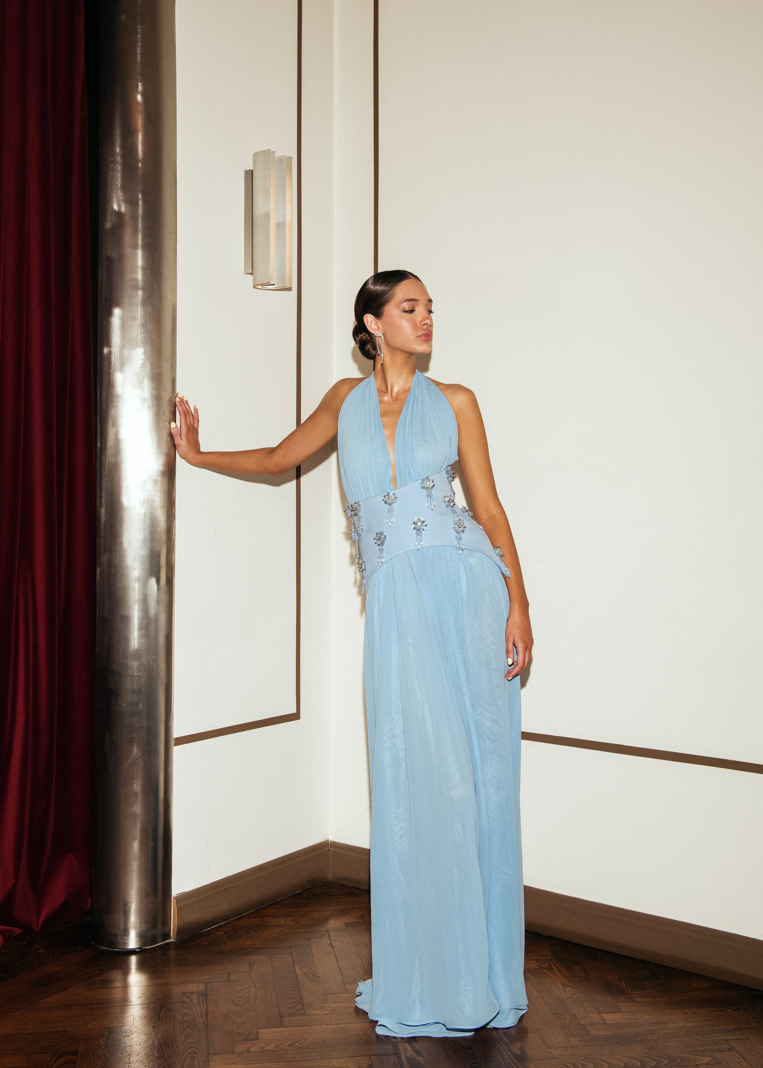 Celia Sky Blue Dress S Celia Sky Blue Dress S