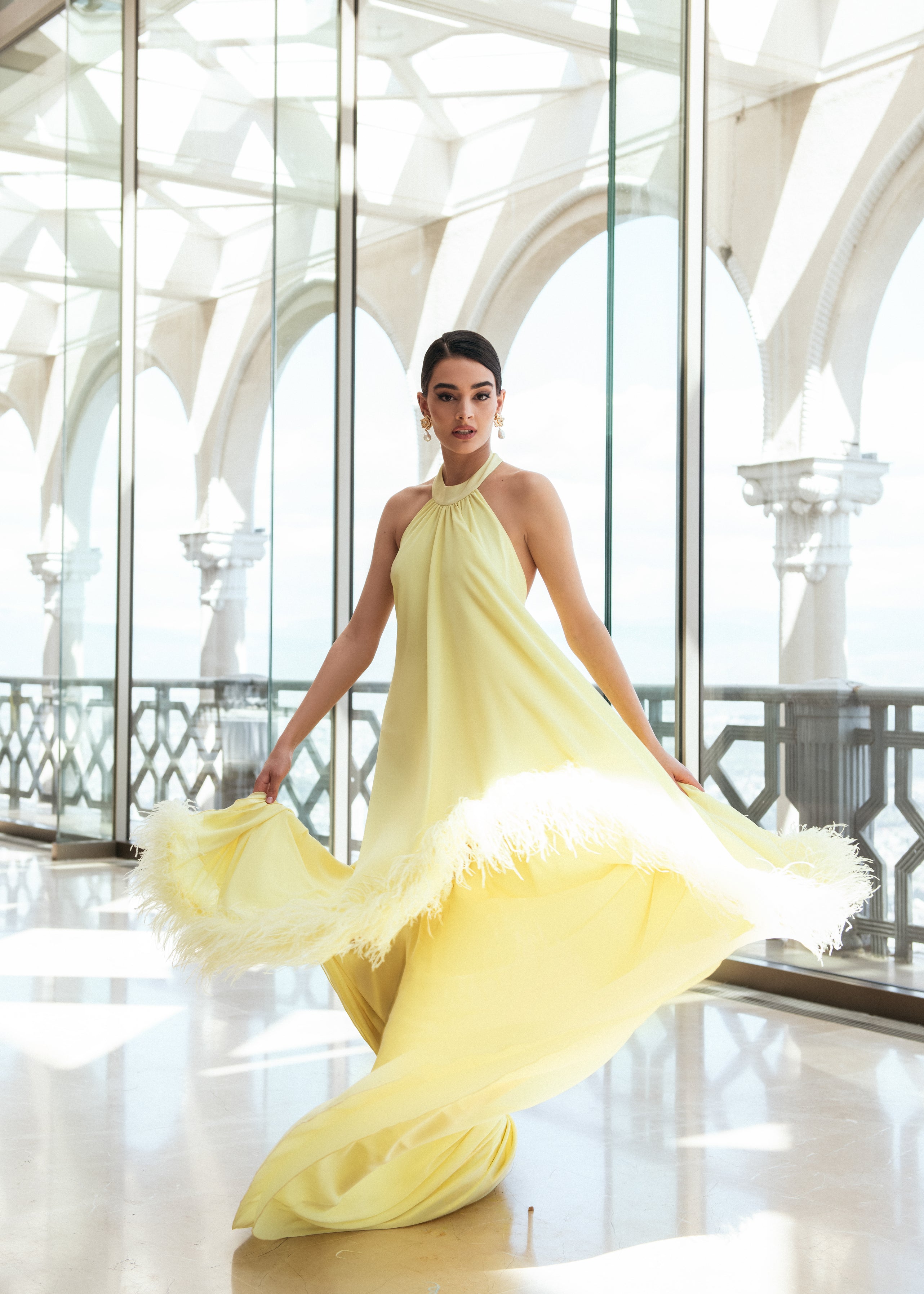 Nia Butter Yellow Dress S