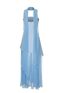 Monaco Sky Blue with Scarf