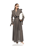 Freja Mushroom Grey Detachable Trench