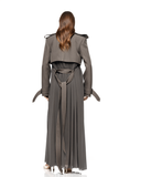 Freja Mushroom Grey Detachable Trench