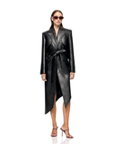 Reigh Black Trench Coat