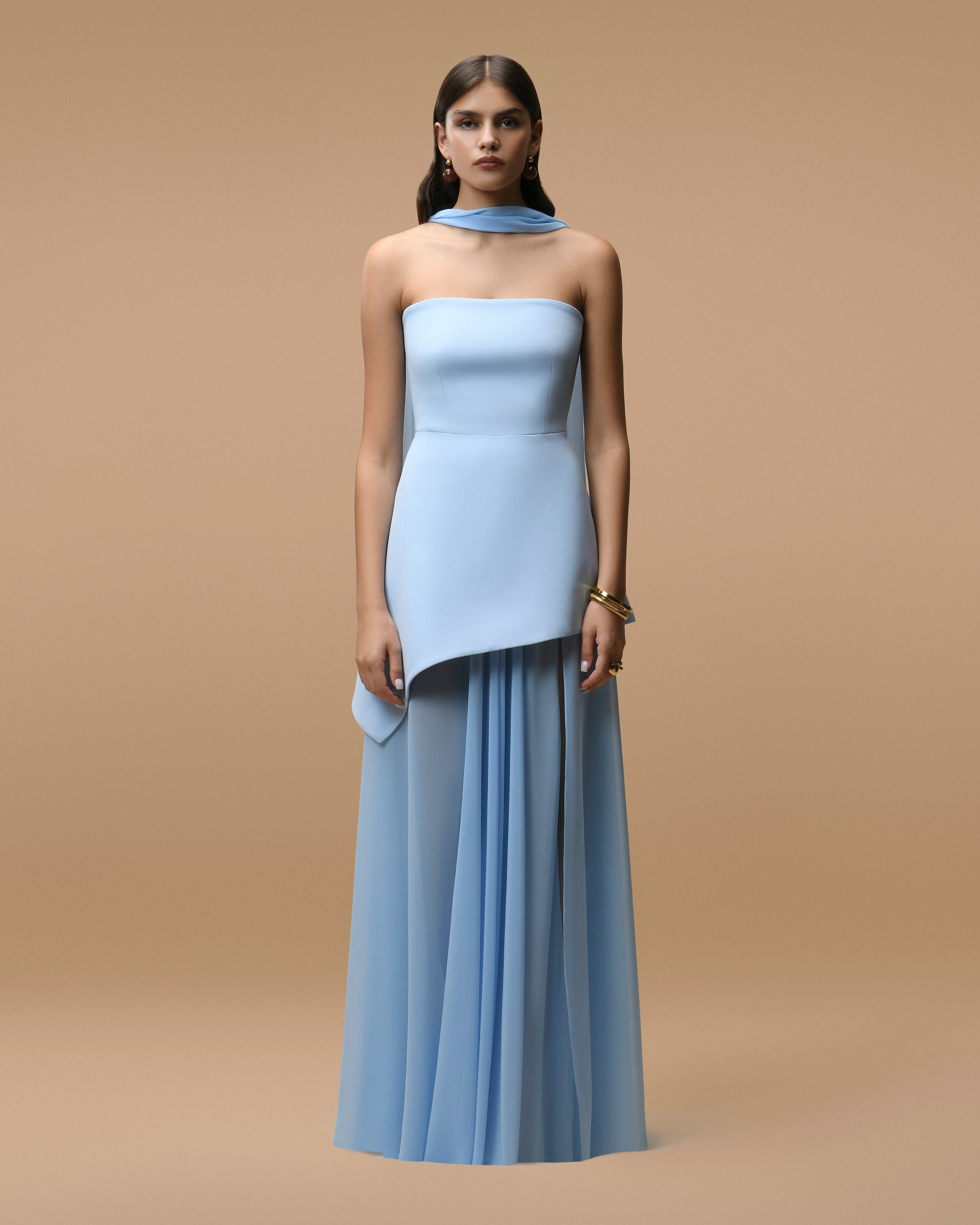 Monaco Sky Blue with Scarf M Monaco Sky Blue with Scarf M