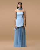 Monaco Sky Blue with Scarf