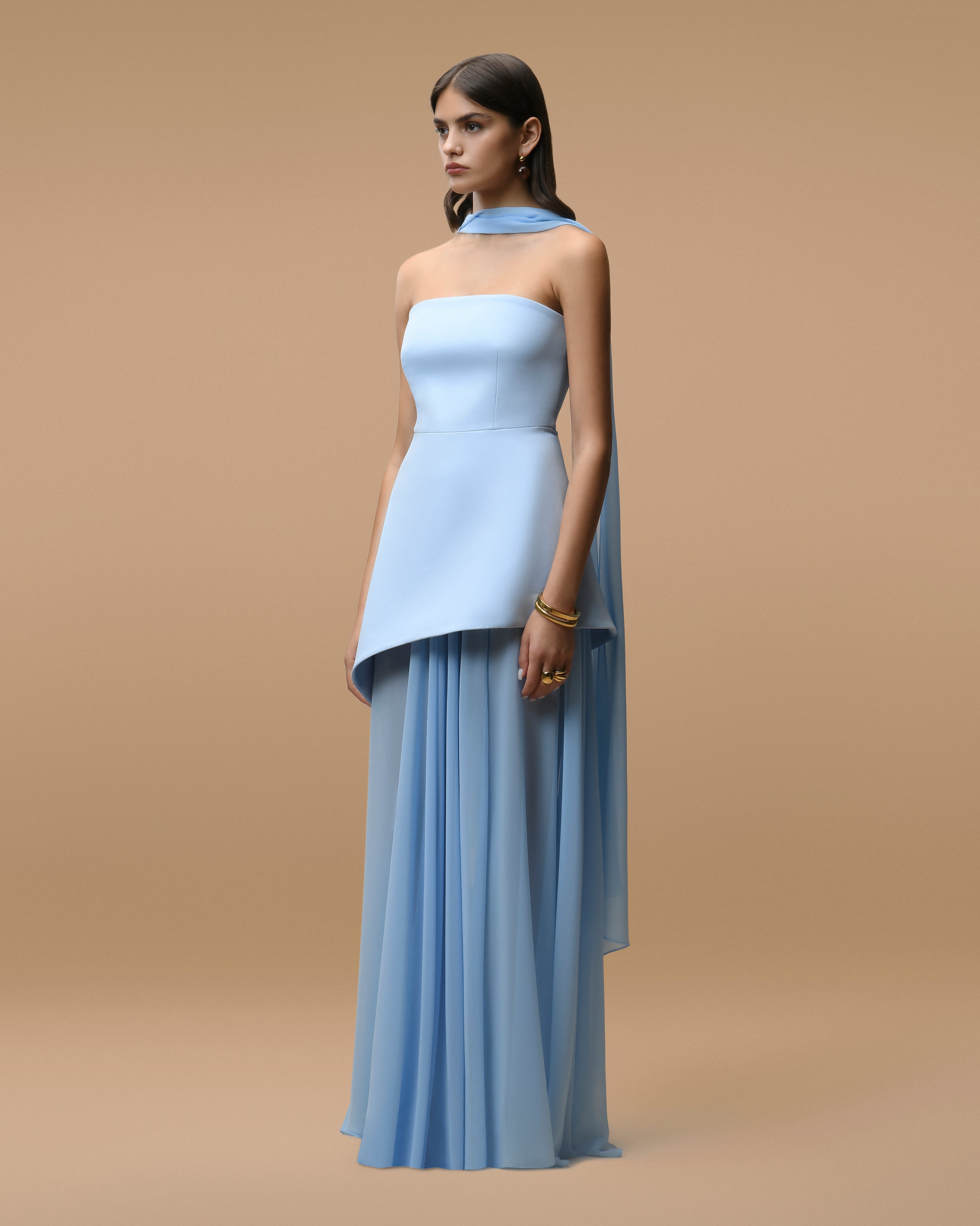 Monaco Sky Blue with Scarf M Monaco Sky Blue with Scarf M