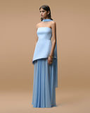 Monaco Sky Blue with Scarf