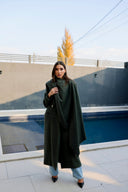 Jardin Khaki Coat with Scarf