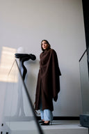 Jardin Brown Coat with Scarf