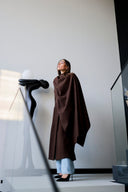 Jardin Brown Coat with Scarf