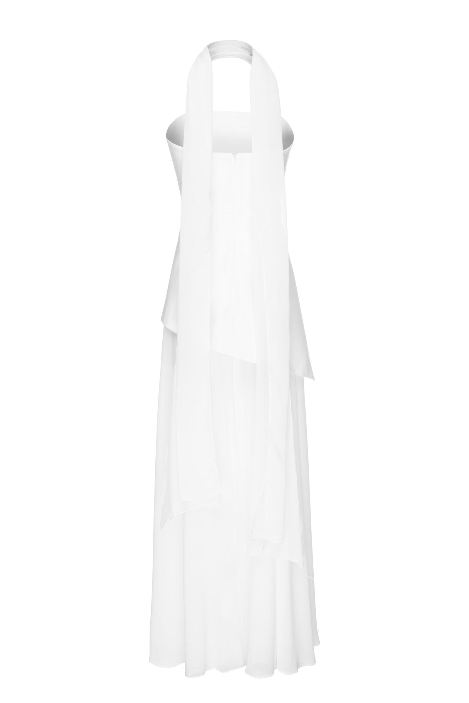 Monaco White Dress with Scarf XL Monaco White Dress with Scarf XL
