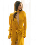 Josie Mustard Gold Dress