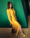 Josie Mustard Gold Dress