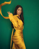 Josie Mustard Gold Dress