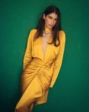 Josie Mustard Gold Dress