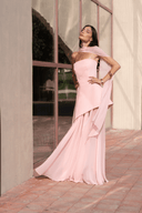 Monaco Soft Pink with Scarf