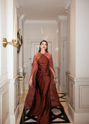 Nara Cinnamon Brown Dress