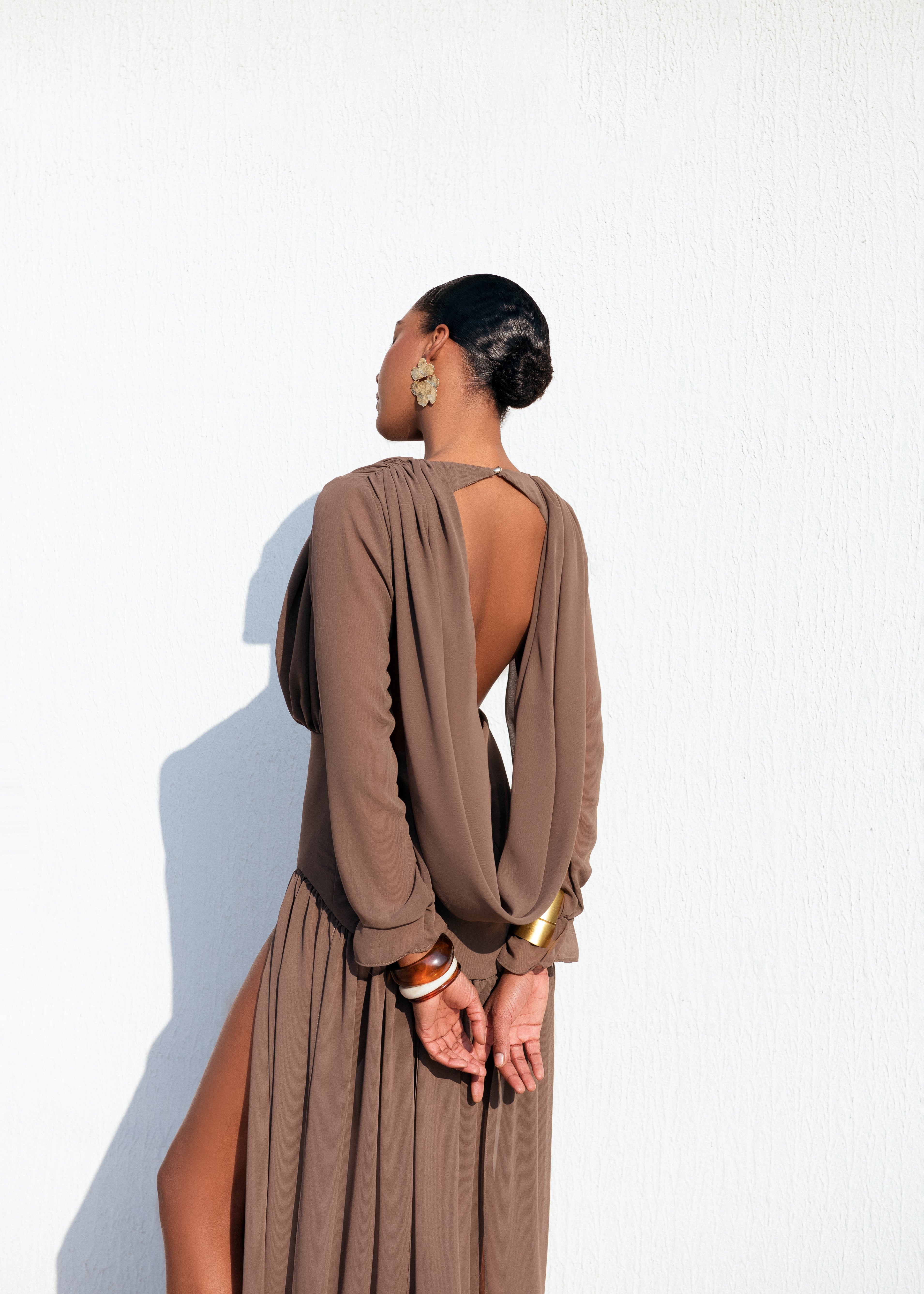 Modest Mocha Gown TAUPE Bridesmaid Dress, Infinity Dress, Convertible Dress Bridesmaid, Short Dress For Women Wedding Modest Mocha Gown TAUPE Bridesmaid Dress, Infinity Dress, Convertible Dress Bridesmaid, Short Dress For Women Wedding