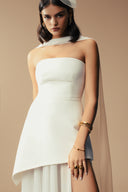 Monaco White Dress with Scarf