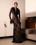 Vittoria Black Lace Dress