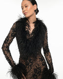 Vittoria Black Lace Dress