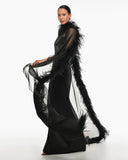 Mariacarla Black Dress With Scarf