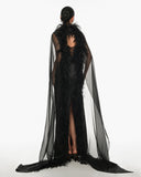 Mariacarla Black Dress With Scarf