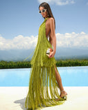 Mykonos Pistachio Dress