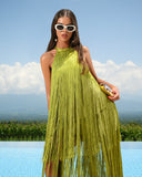 Mykonos Pistachio Dress