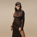 Cannes Choco Brown Dress