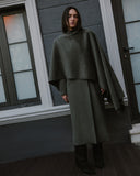 Jardin Khaki Coat with Scarf