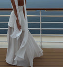 Monaco White Dress with Scarf