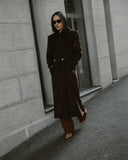 Jardin Brown Coat with Scarf