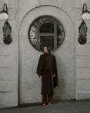 Jardin Brown Coat with Scarf