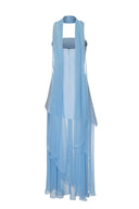 Monaco Sky Blue with Scarf