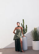 Monaco Olive Mist with Scarf