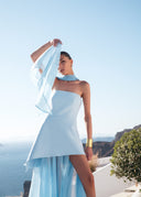 Monaco Sky Blue with Scarf