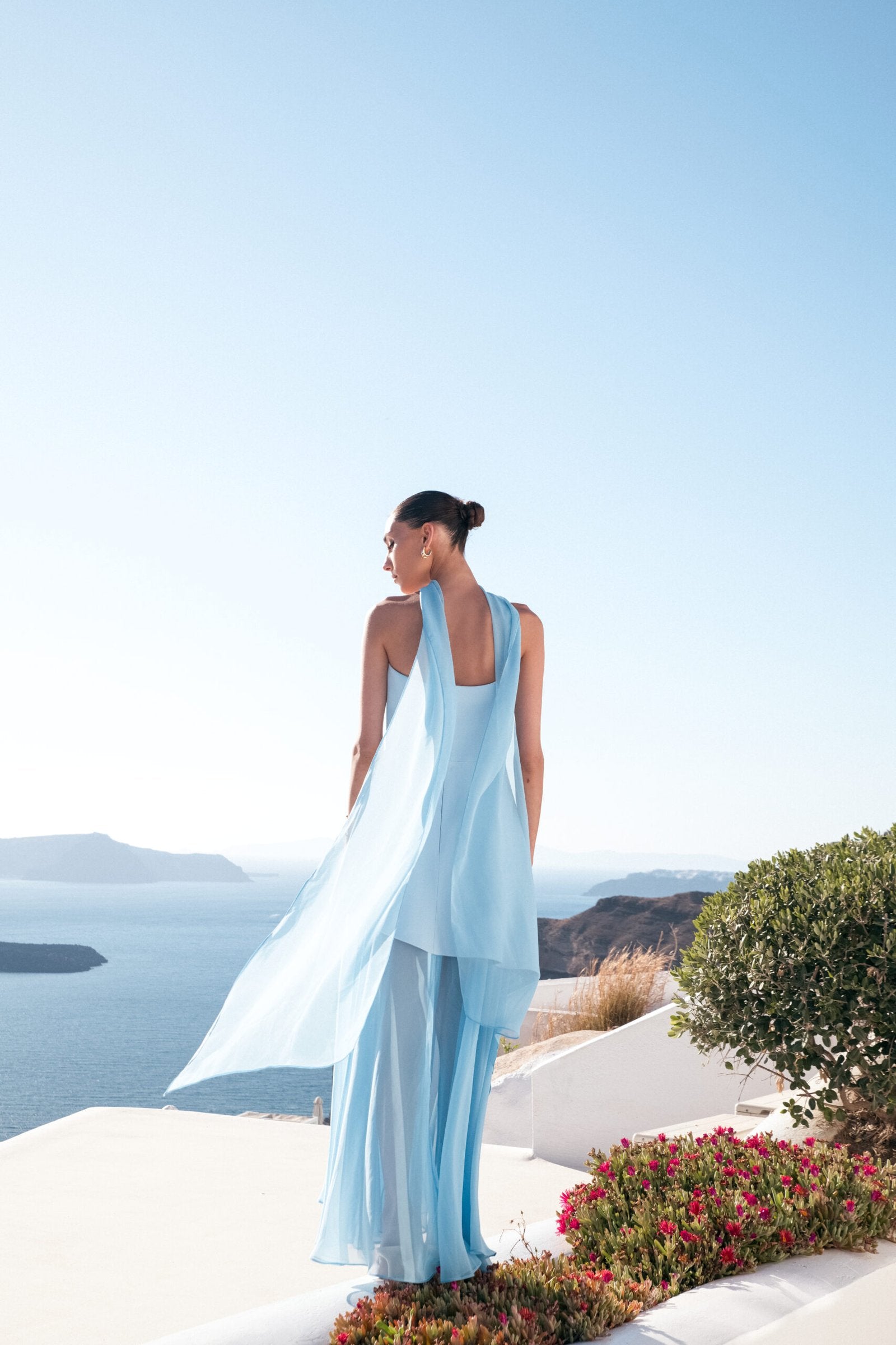 Monaco Sky Blue with Scarf M Monaco Sky Blue with Scarf M