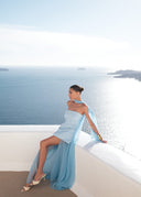 Monaco Sky Blue with Scarf