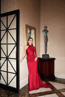 Sydney Bordeaux Dress