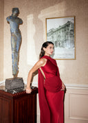 Sydney Bordeaux Dress