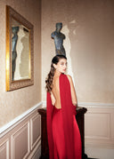 Sydney Bordeaux Dress