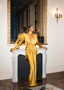 Josie Mustard Gold Dress