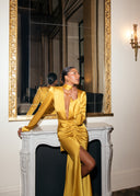 Josie Mustard Gold Dress