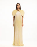 Mare Butter Yellow Dress with Cape