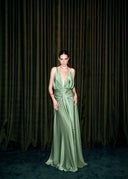 Tamara Sage Satin Dress
