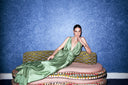 Tamara Sage Satin Dress