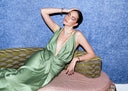 Tamara Sage Satin Dress