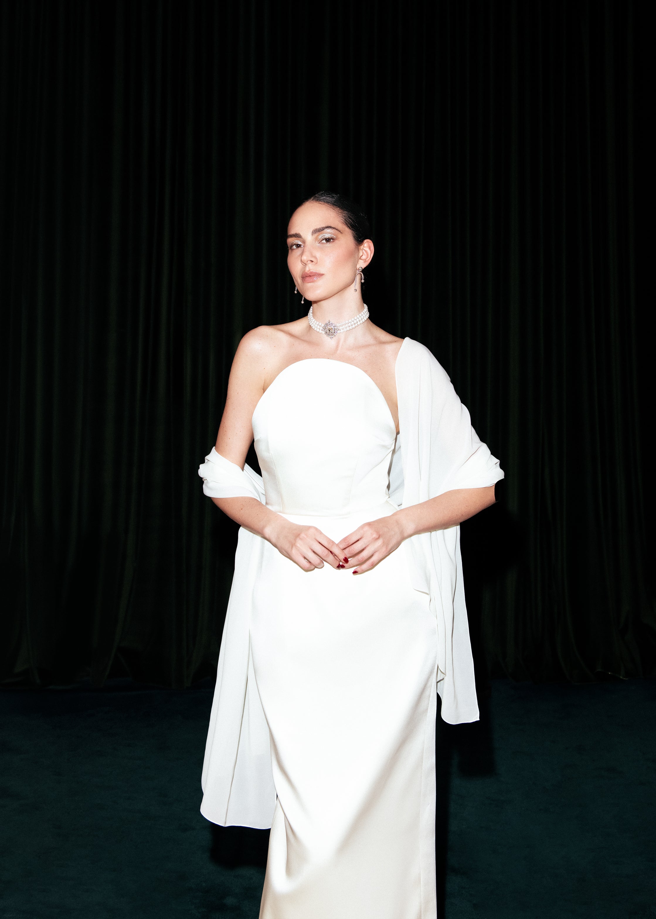 piece of white peony linen dress Piece of White